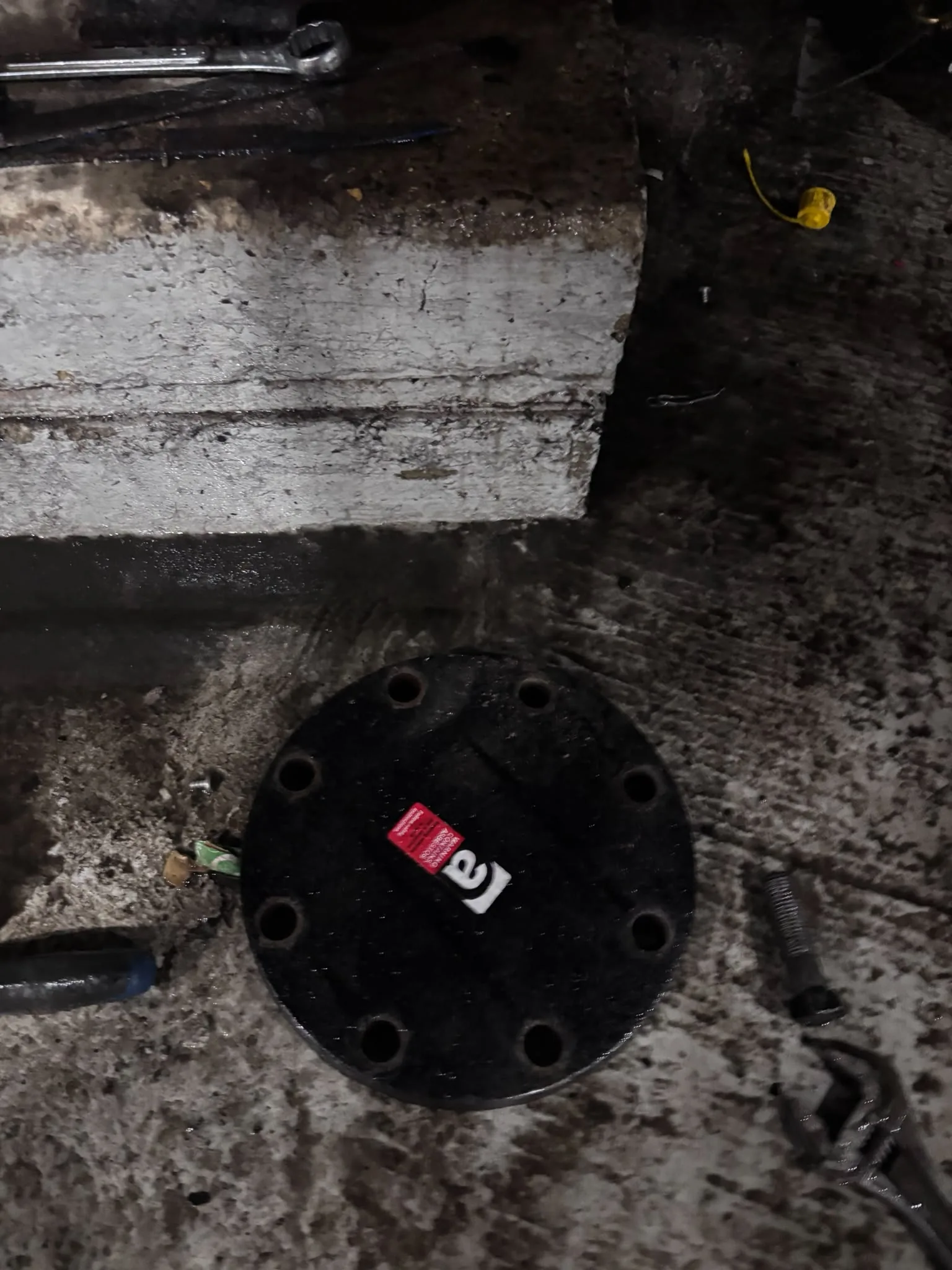 Artex scraping from a concrete ceiling during Whitechapel refurbishment